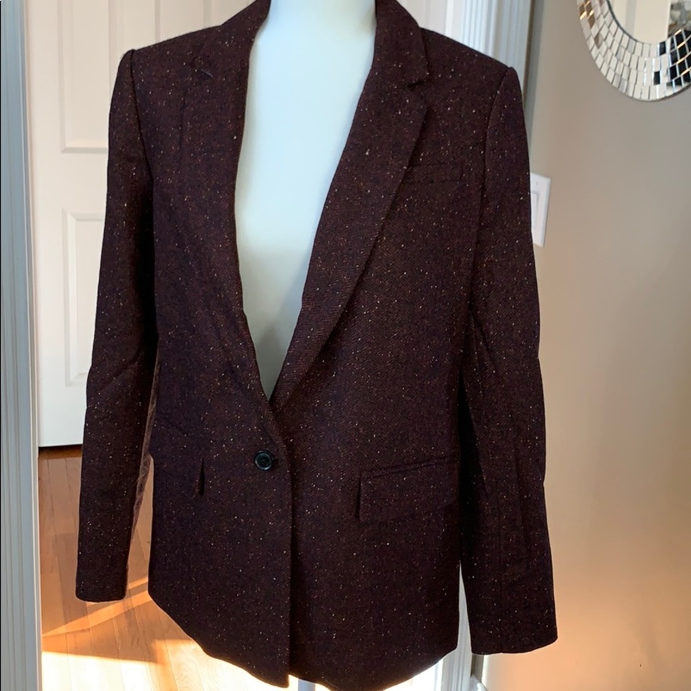 Banana Republic Tweed Boyfriend Blazer